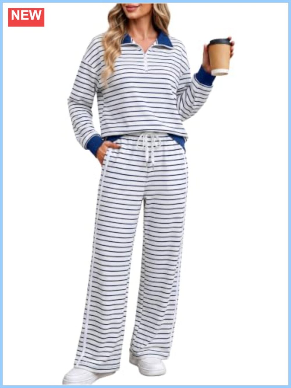 Women's Half Zip Lounge Set 2 Piece Sweatsuit